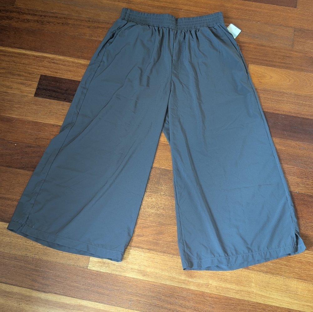 Zella Wide Leg Casual Pants in Slate Gray